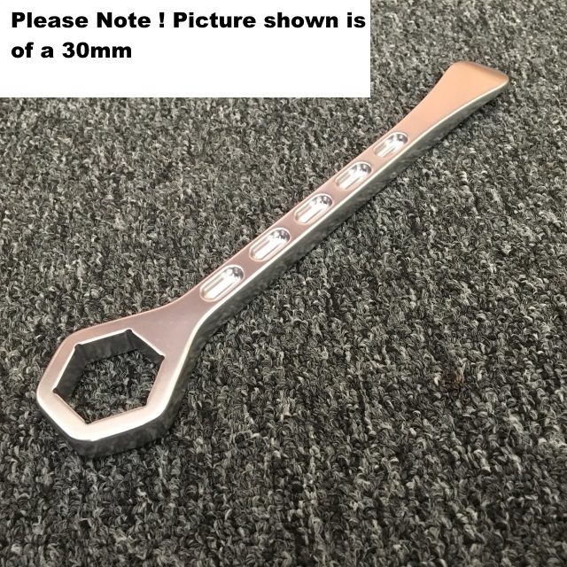 TUSK Aluminium Tire Tyre Lever Spoon With Axle Spanner Wrench 22Mm