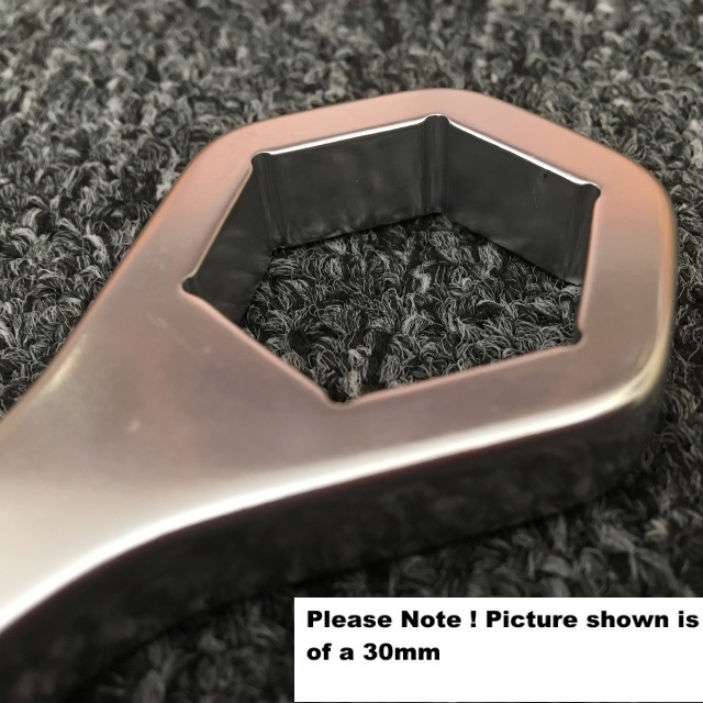 TUSK Aluminium Tire Tyre Lever Spoon With Axle Spanner Wrench 22Mm