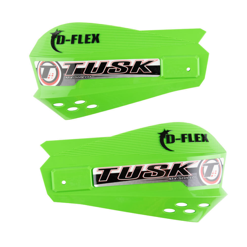 TUSK 8010005 MX DFlex MC Handguards GREEN Kawasaki KX KXF Dirt Bike