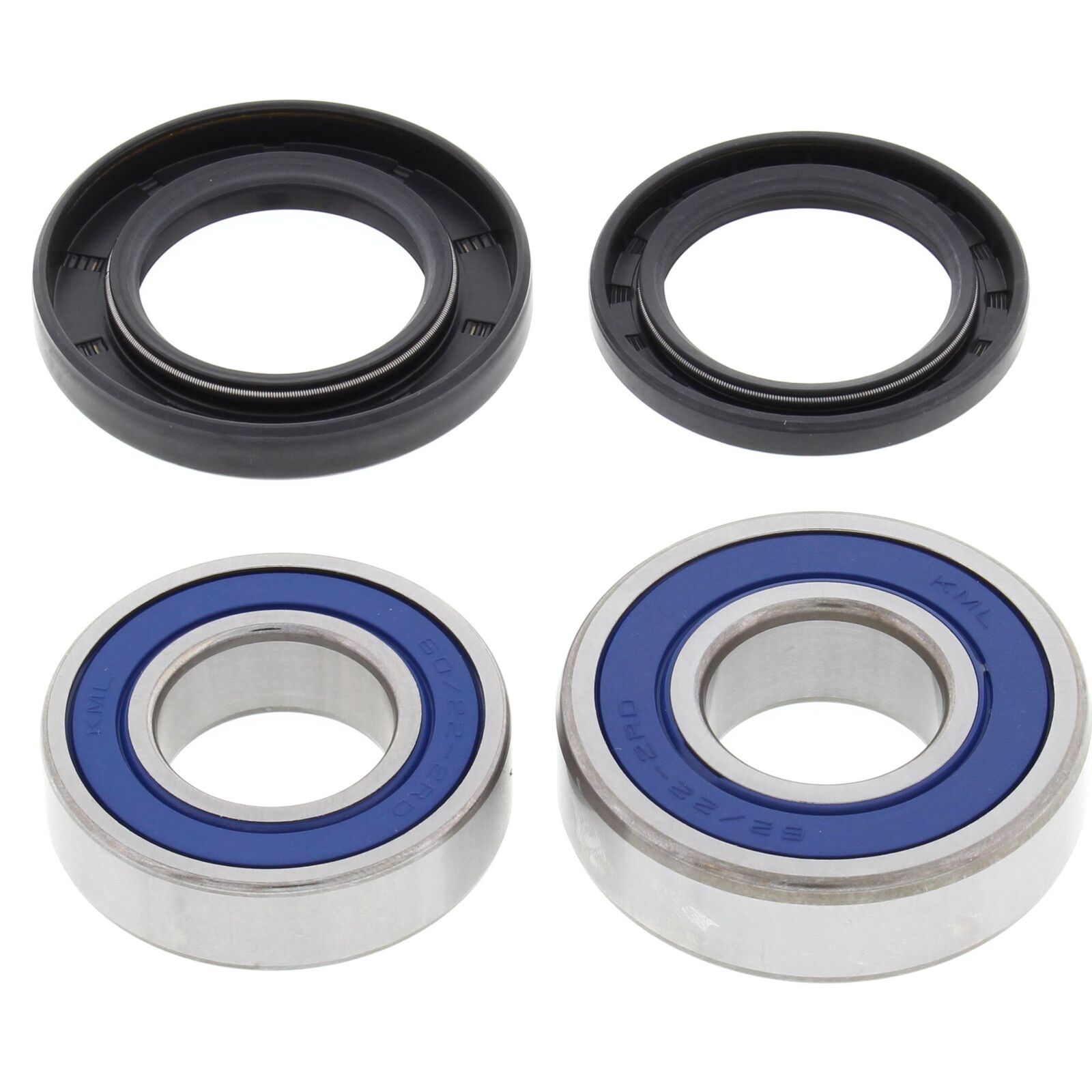 Caltric Rear Wheel Bearing & Seal Kit For Yamaha YZ80 (1993-2015) - 2 Bearings, 2 Seals