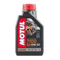 MOTUL 7100 10W50 1L 4 Stroke Oil 100% Synthetic