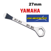 TUSK Aluminium Tire Tyre Lever Spoon With Axle Spanner Wrench 27Mm Yamaha Sherco KTM
