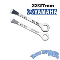 TUSK Aluminium Tire Tyre Lever Spoon Combo With Axle Spanner Wrench Set Pair 22/27 Yamaha