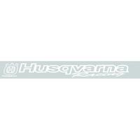 HUSQVARNA Factory Racing Die Cut Sticker WHITE 910mm x 110mm Windscreen Van Car Ute Trailer