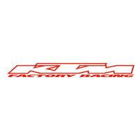 KTM Factory Racing Die Cut Sticker ORANGE 910mm x 110mm Windscreen Van Car Ute Trailer