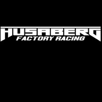 Sticker windscreen WHITE Husaberg Factory Racing 900mm x 100mm