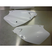 UFO Plastics 2899046 Side Covers Panels WHITE Yamaha YZ125 YZ250 1996-2001