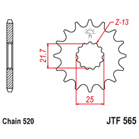 RK Front Sprocket 13T Yamaha YZ YZF WRF Kawasaki KX 250 400 426 450