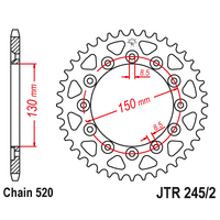 JT Steel Rear Sprocket 48T Yamaha YZ X YZF FX WR WRF 125 250 400 426 450 1999-onwards JTR245/2.48