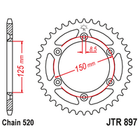 RK Steel Rear Sprocket 48T KTM EXC EXCF SX SXF GAS GAS EC ECF MC MCF XC XCF Husaberg Husqvarna FC FE FX TC TE TX