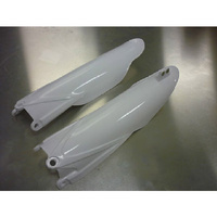 UFO Plastics 4814046 Fork Slider Covers WHITE Yamaha YZ250F YZ450F 10-18