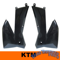 Polisport Radiator Shrouds BLACK KTM 05-07 125 250 300 450 525 EXC 