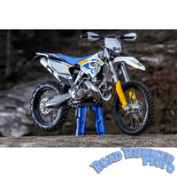 Force Accessories Bash Plate Pipe Guard BLACK Suits FMF Gnarly Husqvarna TE 250/300 2st 14-16 KTM SX XC 250 300 12-16