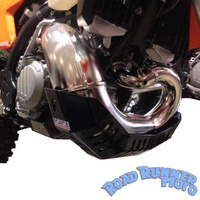 Force Accessories Bash Plate with Pipe Guard BLACK KTM 250 300 EXC XC Husqvarna TE 250 TE300 2st 2020-