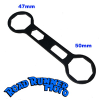 RRM Front Fork Hex Cap Removal Tool Spanner Showa Honda Suzuki 47mm & 50mm