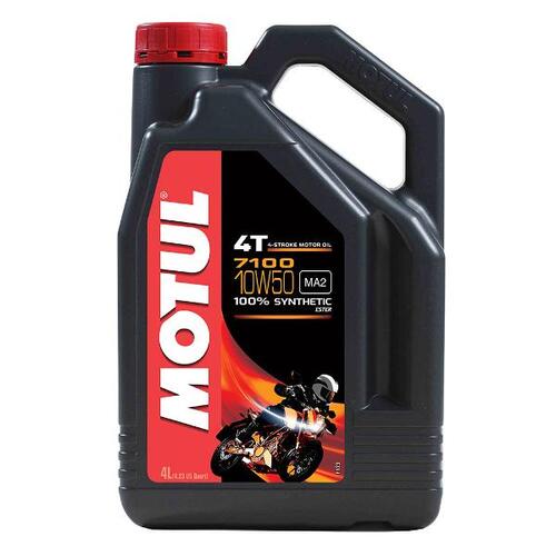 MOTUL 7100 10W50 4L 4 Stroke Oil 100% Synthetic