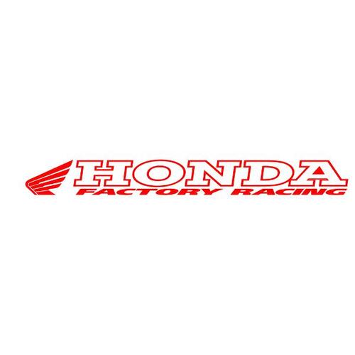Sticker windscreen Honda Factory Racing Sticker RED 930mm x 110mm Windscreen Van Car Ute Trailer