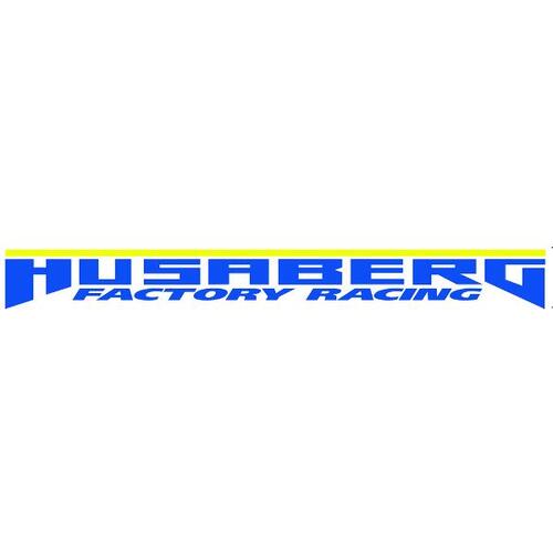 Sticker windscreen Husaberg Factory Racing BLUE/YELLOW 900mm x 100mm