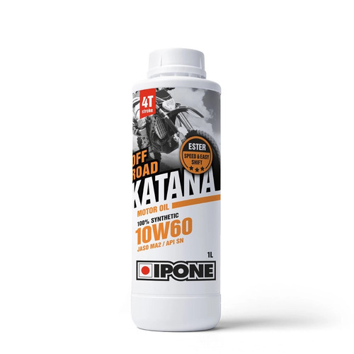 IPONE Katana Off-Road 10W60 1L 4 Stroke 100% Synthetic with Ester Motor Oil