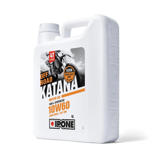 IPONE Katana Off-Road 10W60 4L 4 Stroke 100% Synthetic with Ester Motor Oil