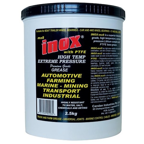 Inox MX8 Extreme Pressure PTFE Grease 2.5kg TUB