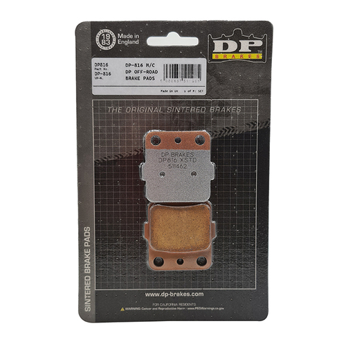 Dunlopad DP816 Rear Brake Pads Yamaha YZ65 80 85 1993-2024