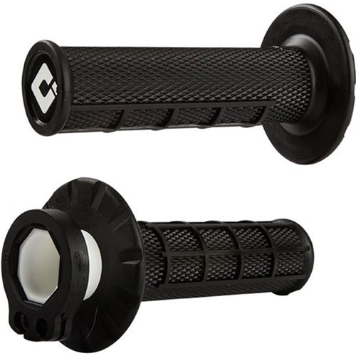 ODI MX HALF WAFFLE LOCK ON GRIP BLACK 