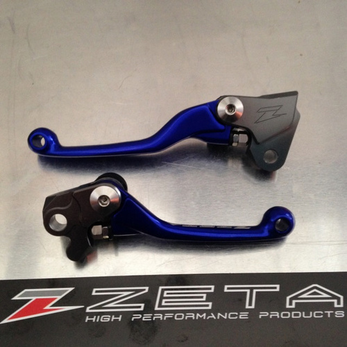 ZETA FP Brake & Clutch Pivot Levers BLUE Yamaha- Kawasaki-Suzuki (Keep only 1 in stock